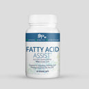 Supplement bottle labeled 'Fatty Acid Assist' by MethylGenetic Nutrition on a light gray background