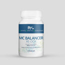 Supplement bottle labeled 'MC Balancer Re-Dox' by MethylGenetic Nutrition on a gray background
